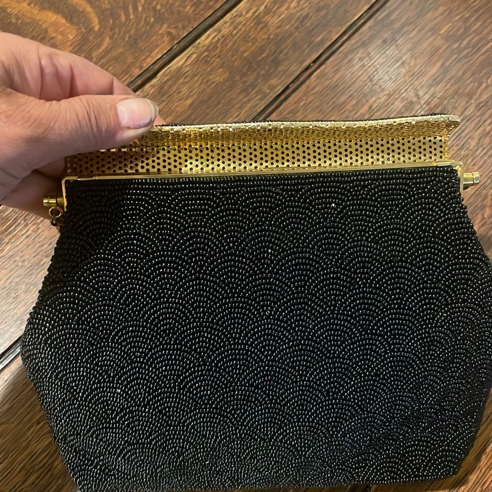 Handbag Gorgeous Beaded Evening Bag Hand Stitched 9 x 7 x 2